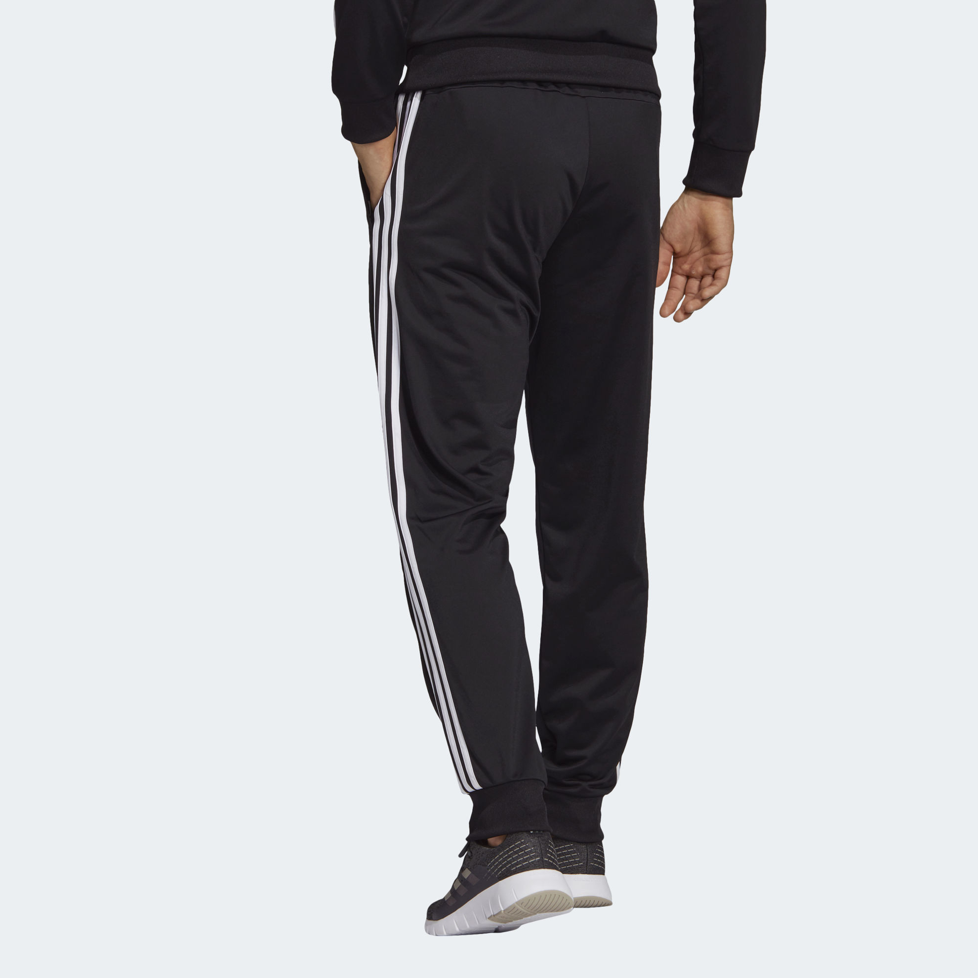 adidas Essentials 3-Stripes Tapered Tricot Tracksuit Bottoms | adidas ...