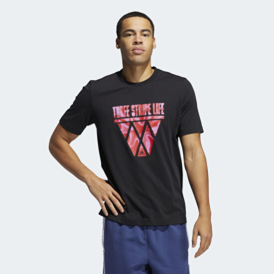adidas Three Stripe Life Hoops Graphic Tee | adidas Egypt Official Website